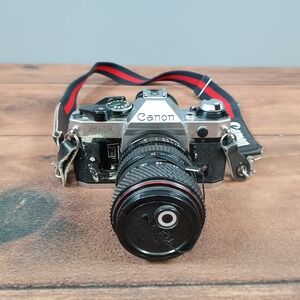 Canon AE-1 35mm Film Camera with Tokina SD 28-70mm Lens Tested Working